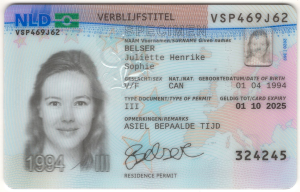 Netherlands residence card